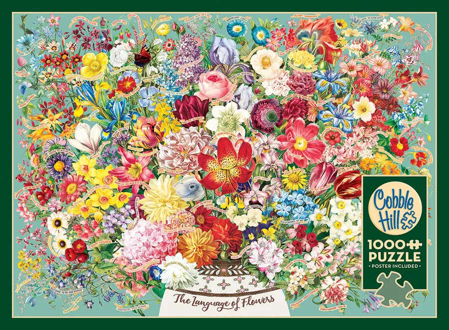 Cobble Hill The Language of Flowers puzzle 1000 piese flori