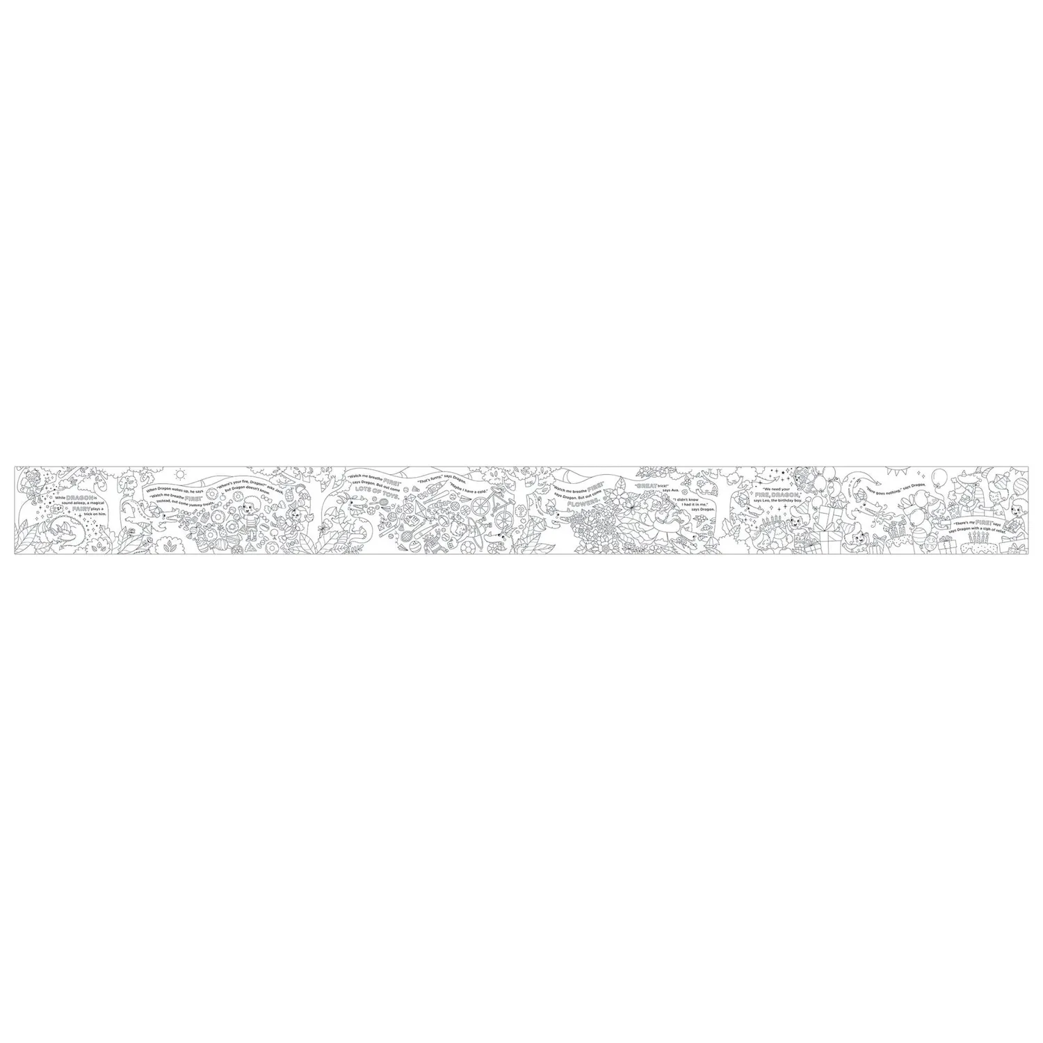 Mudpuppy Dragon Story Roll rola colorat 2,4 m creioane