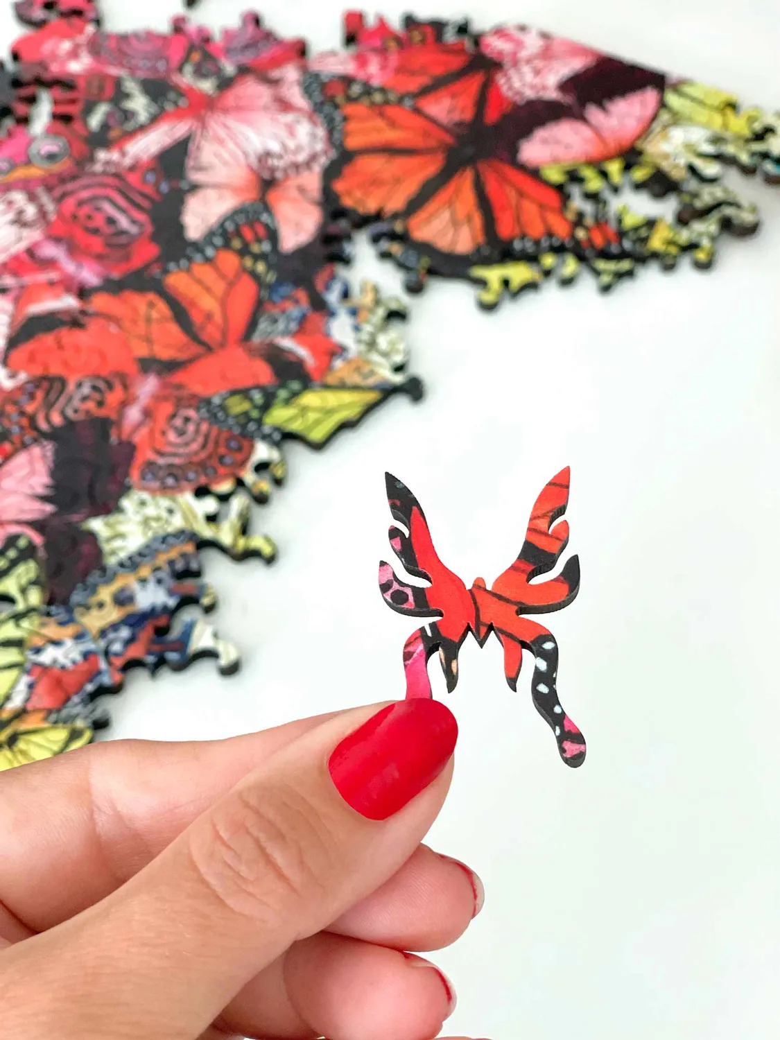 Mosaic Puzzles Rainbow Butterflies puzzle lemn 50 piese fluturi
