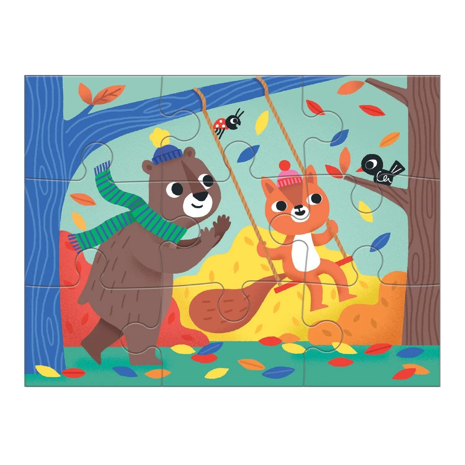 Mudpuppy Kindness puzzle progresiv 4 în 1, 12 piese