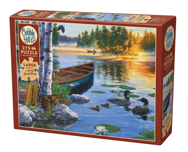 Cobble Hill Easy Handling Morning on the Lake puzzle 275 piese lac