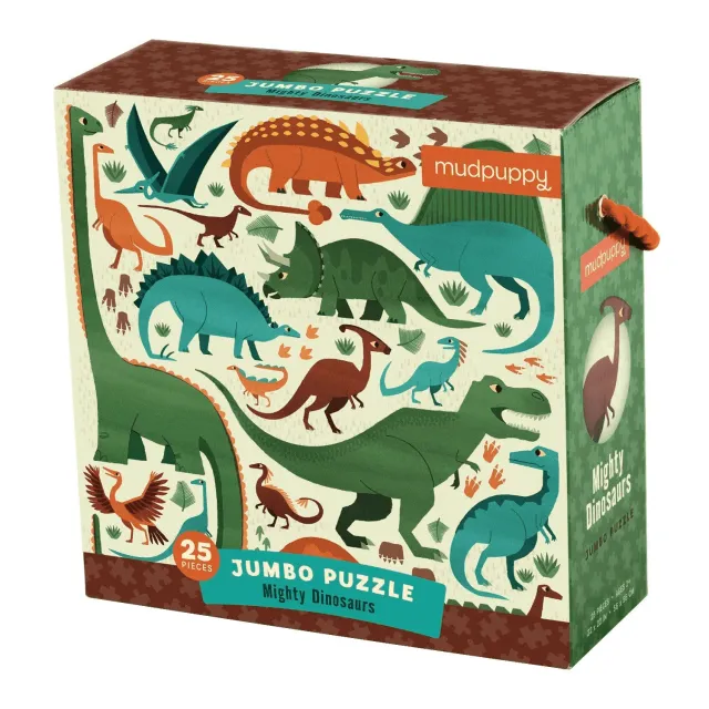 Mudpuppy Mighty Dinosaurs puzzle podea 25 piese
