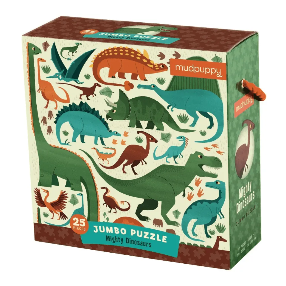 Mudpuppy Mighty Dinosaurs puzzle podea 25 piese