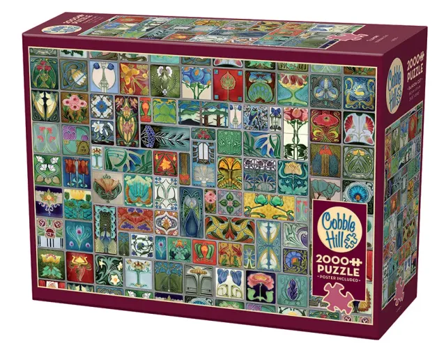 Cobble Hill Tilework puzzle 2000 piese art nouveau