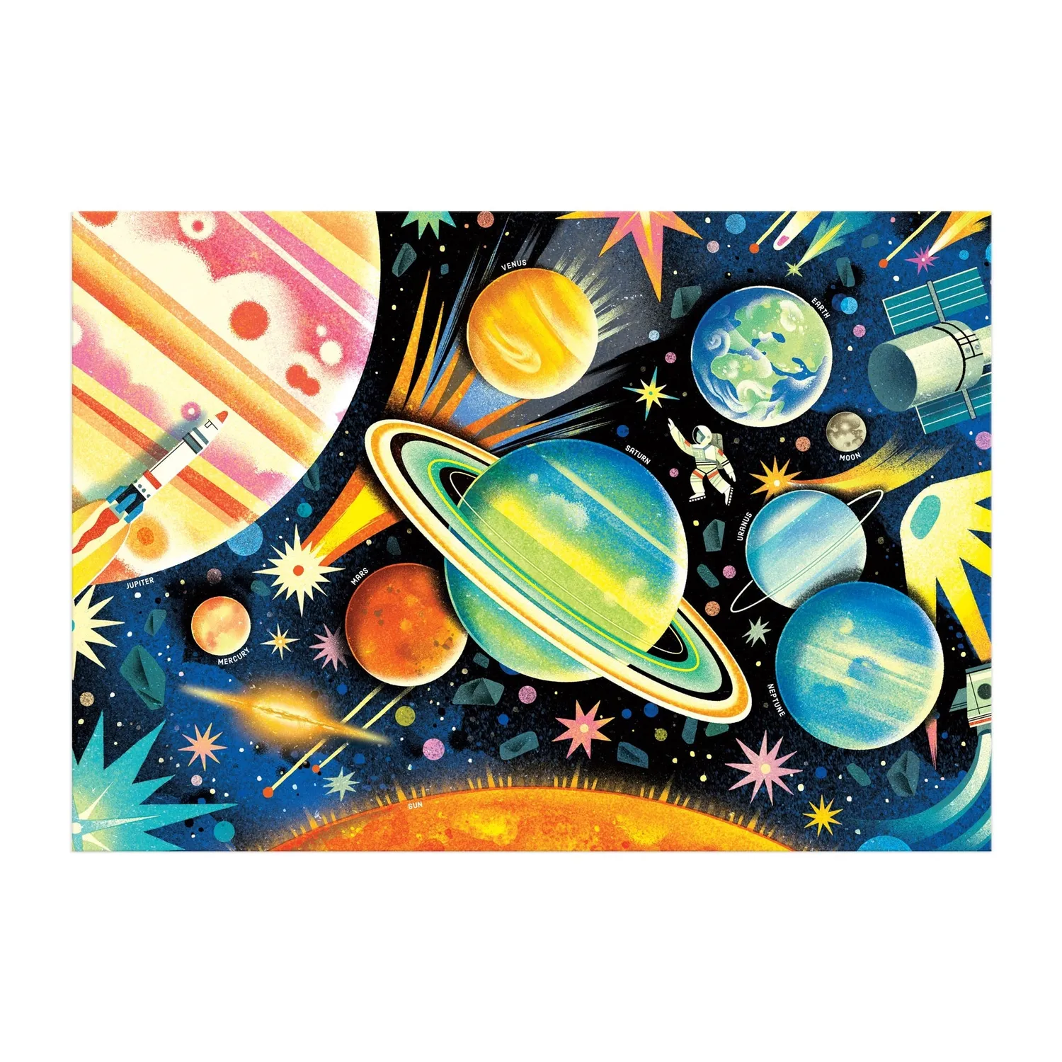Mudpuppy Outer Space puzzle 100 piese 58x40 cm spatiu