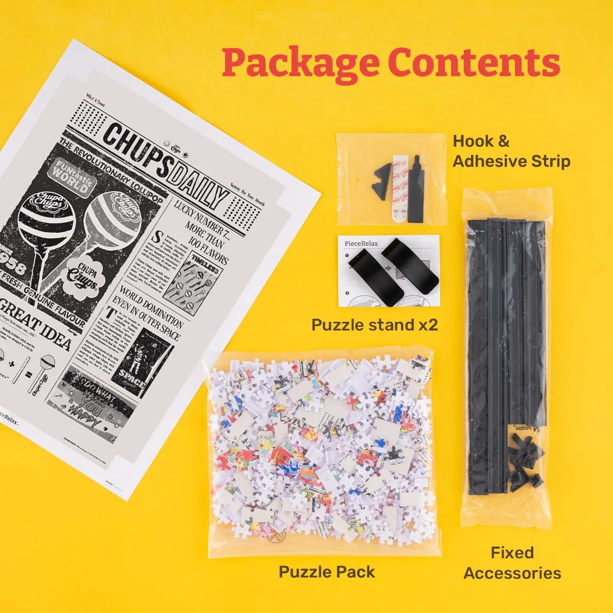 PieceRelax Chups Daily HN1436 puzzle canvas alb-negru