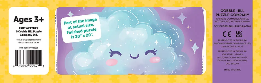 Cobble Hill Fair Weather puzzle podea 35 piese nori