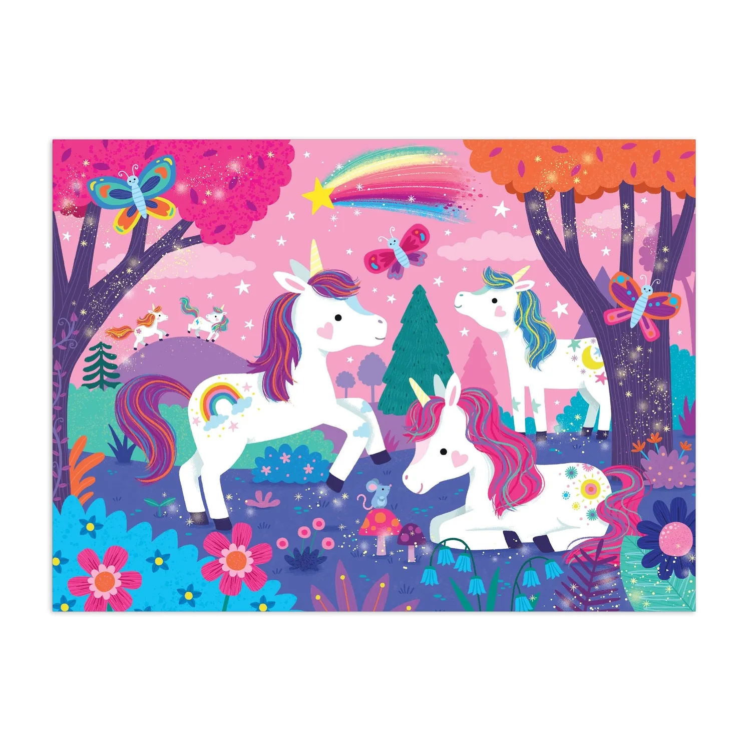 Mudpuppy Unicorn Magic Puzzle 48 piese 38x28 cm 3+ ani