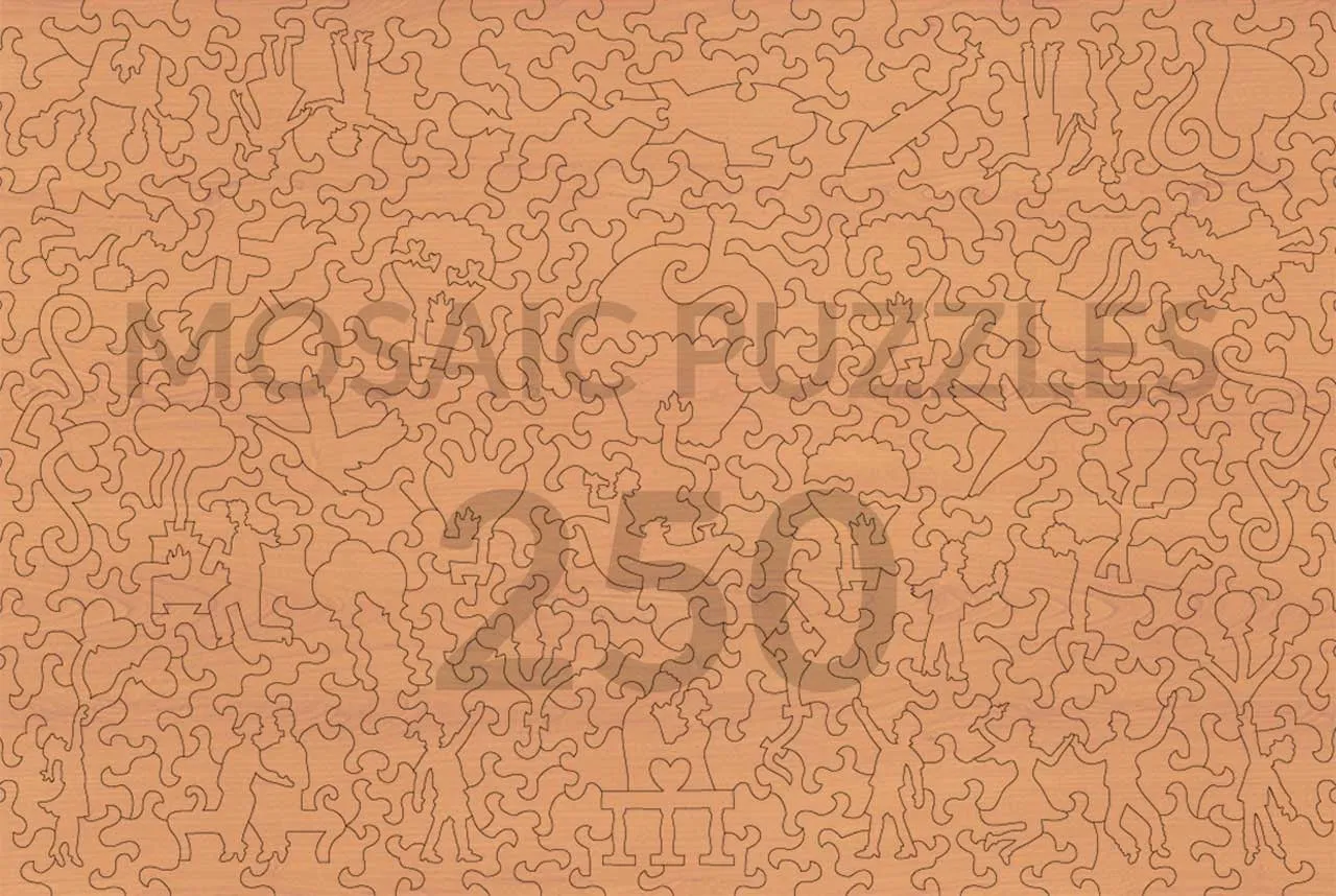 Mosaic Puzzles Balloons Over Countryside puzzle 250 piese rural