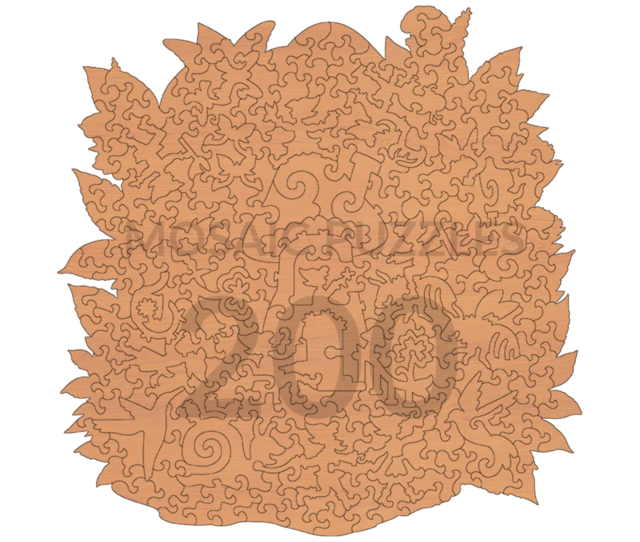 Mosaic Puzzles Mushroom Hideaway puzzle lemn 400 piese fantezie