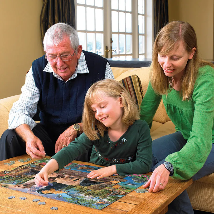 Cobble Hill Family Pieces Pups and Ducks puzzle 350 piese familie