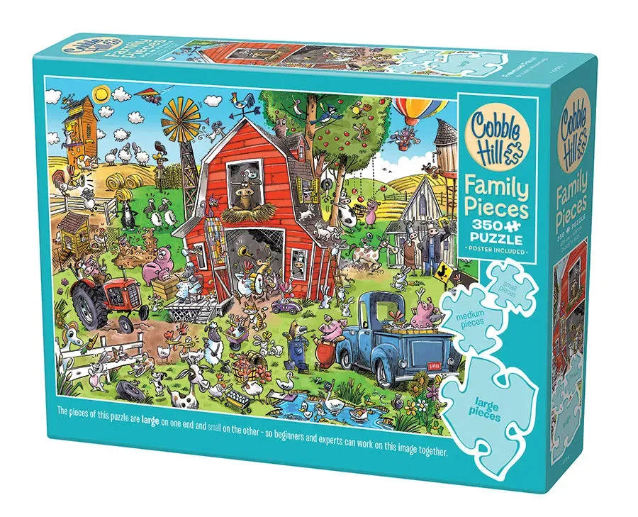 Cobble Hill Farmyard Folly puzzle familie 350 piese