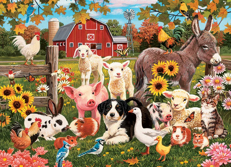 Cobble Hill Family Farm 47037 puzzle 350 piese fermă
