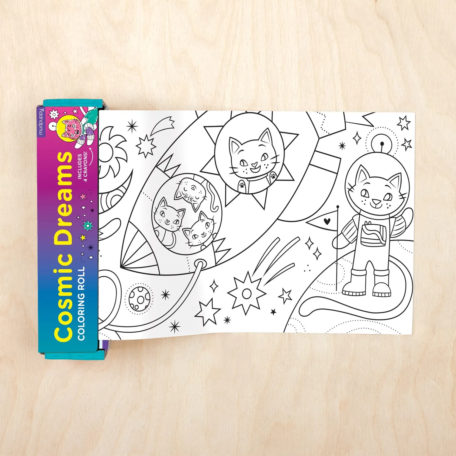 Mudpuppy Cosmic Dreams rolă de colorat mini 76 cm
