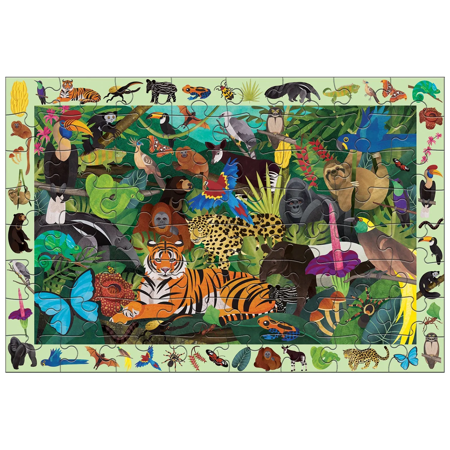 Mudpuppy Rainforest Search Find puzzle 64 piese 59x39 cm