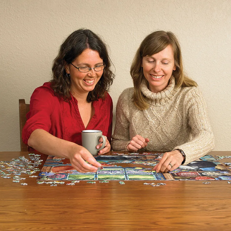 Cobble Hill Cats Retreat puzzle 1000 piese pisici