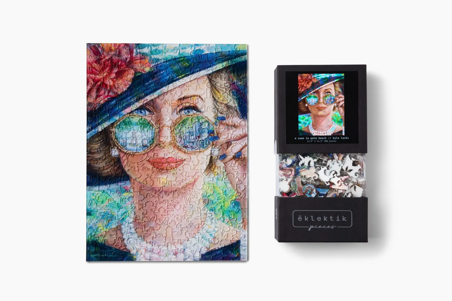 Eklektik Pieces Swan Palm Beach puzzle 260 piese