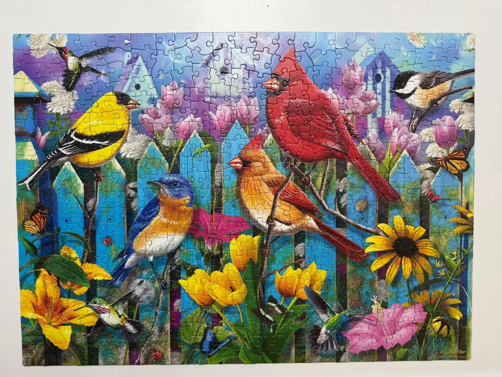 Cobble Hill On the Fence puzzle 500 piese pasari