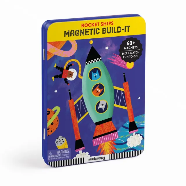 Mudpuppy Rocket Ships joc magnetic rachete spatial