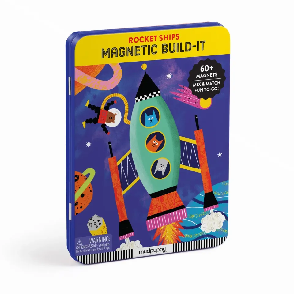 Mudpuppy Rocket Ships joc magnetic rachete spatial