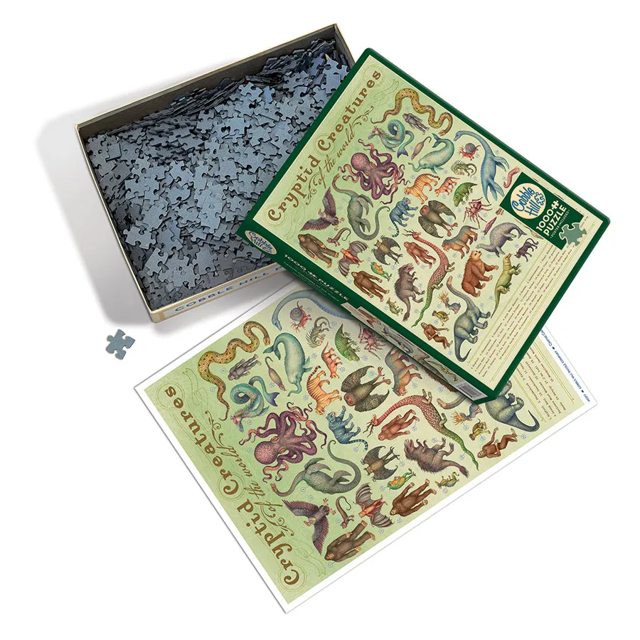 Cobble Hill Cryptid Creatures puzzle 1000 piese monștri