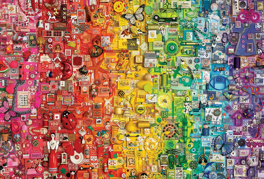 Cobble Hill Rainbow puzzle 2000 piese multicolor
