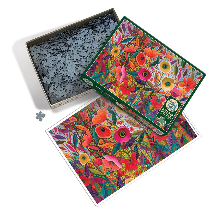 Cobble Hill Extravaganza puzzle 1000 piese cu flori