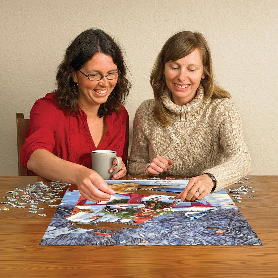 Cobble Hill Warm Winter's Day puzzle 1000 piese iarna