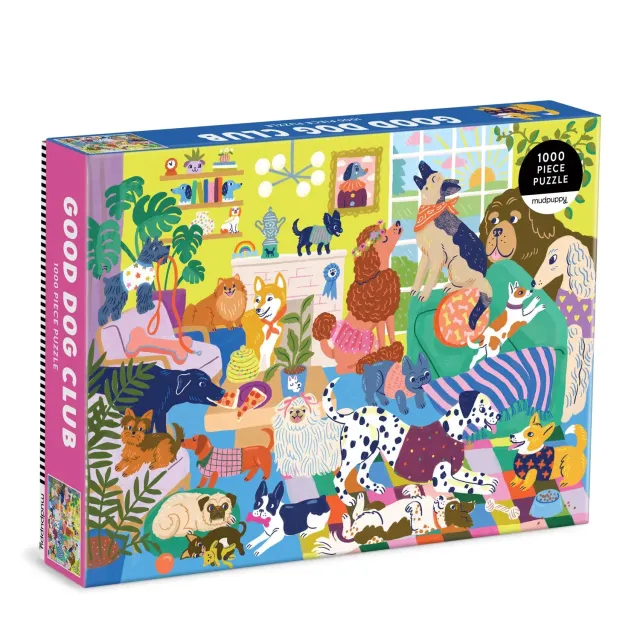 Mudpuppy Good Dog Club puzzle 1000 piese câini 69x51 cm