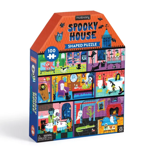 Mudpuppy Spooky House puzzle 100 piese