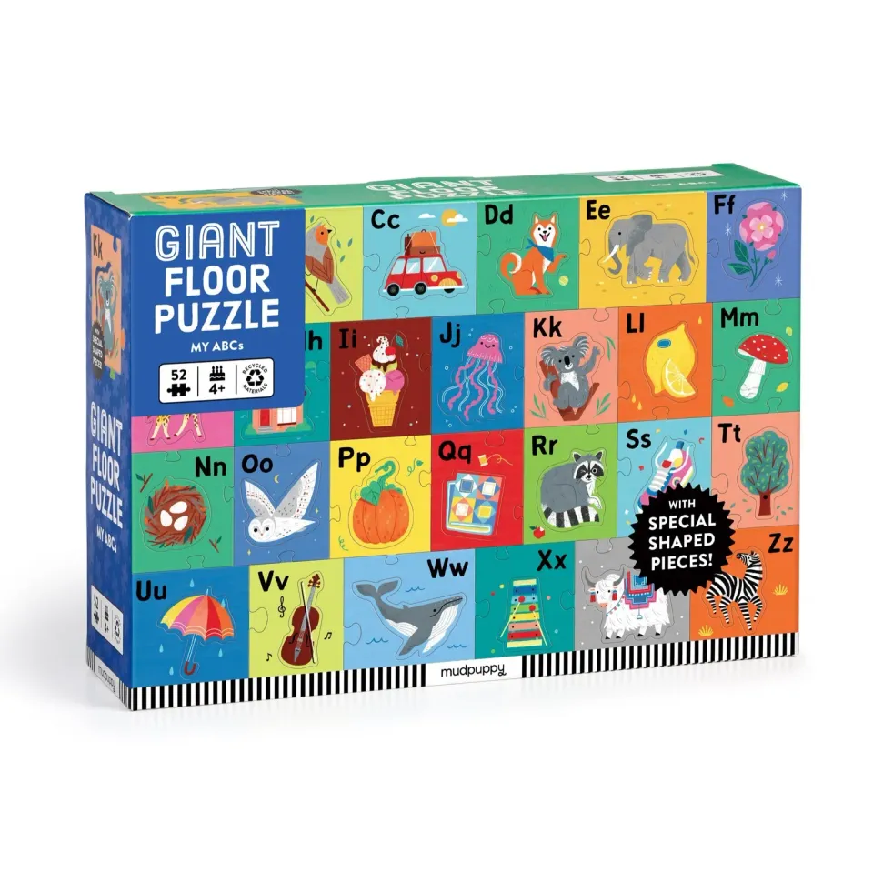 Mudpuppy My ABCs puzzle podea gigant 52 piese alfabet