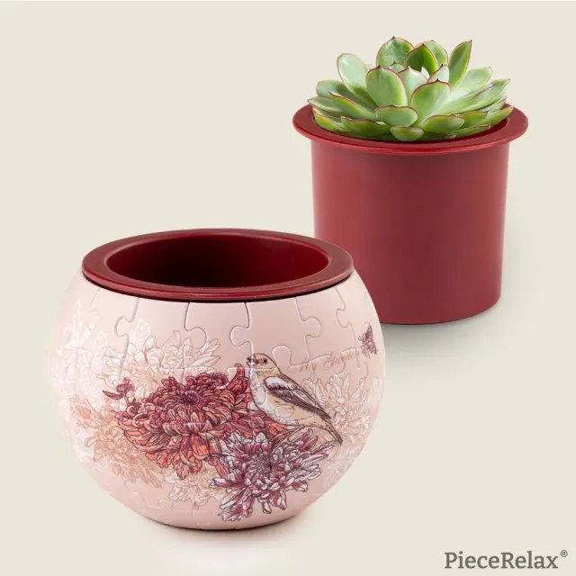 PieceRelax Planter Singing Birds ghiveci puzzle K1100 3D