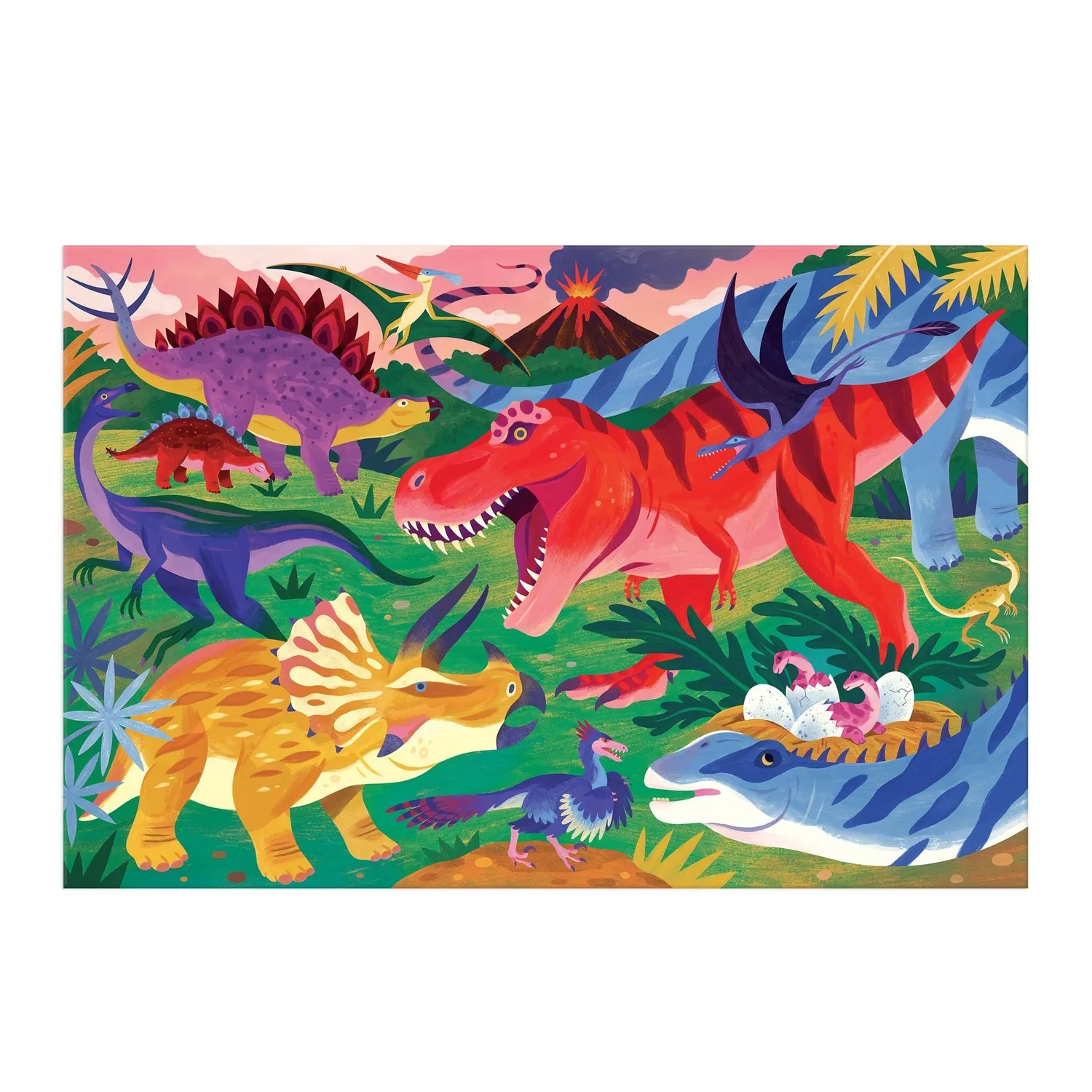 Mudpuppy Mighty Dinosaurs puzzle podea 48 piese gigant