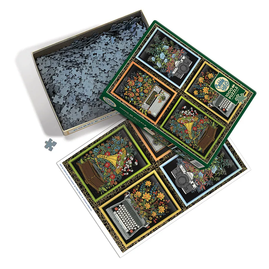 Cobble Hill Floral Objects puzzle 1000 piese vintage