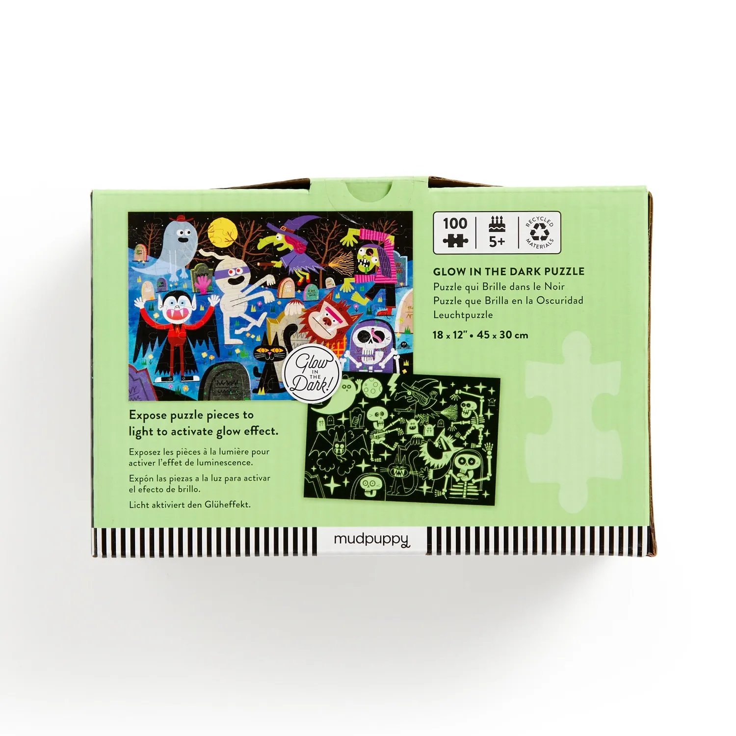 Mudpuppy Haunted Graveyard puzzle 100 piese fosforescent