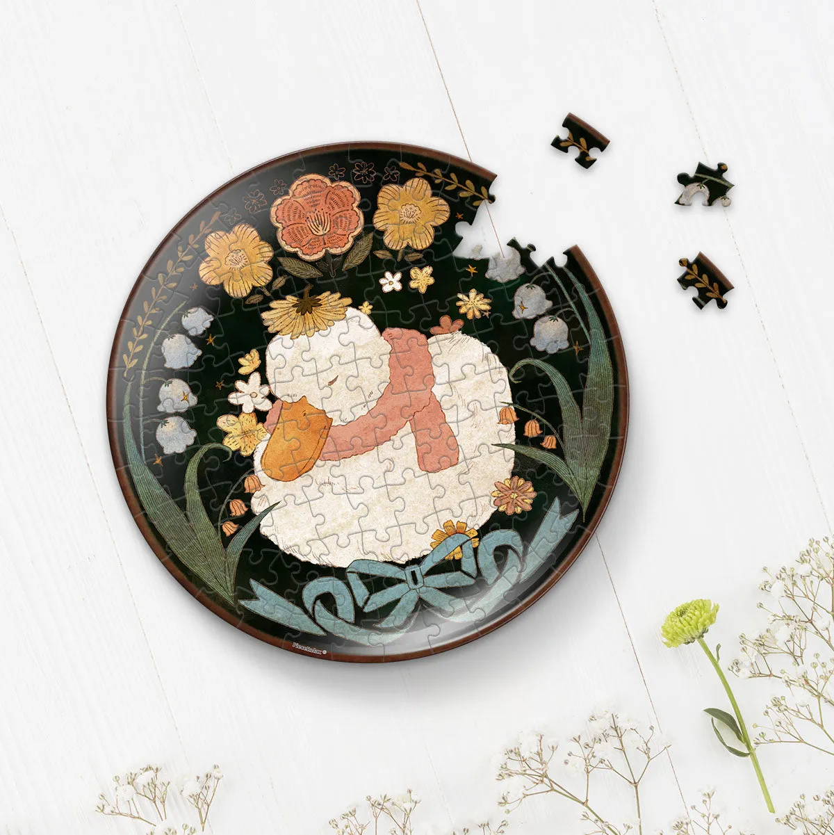 PieceRelax PL1020 puzzle farfurie decorativa gradina noapte