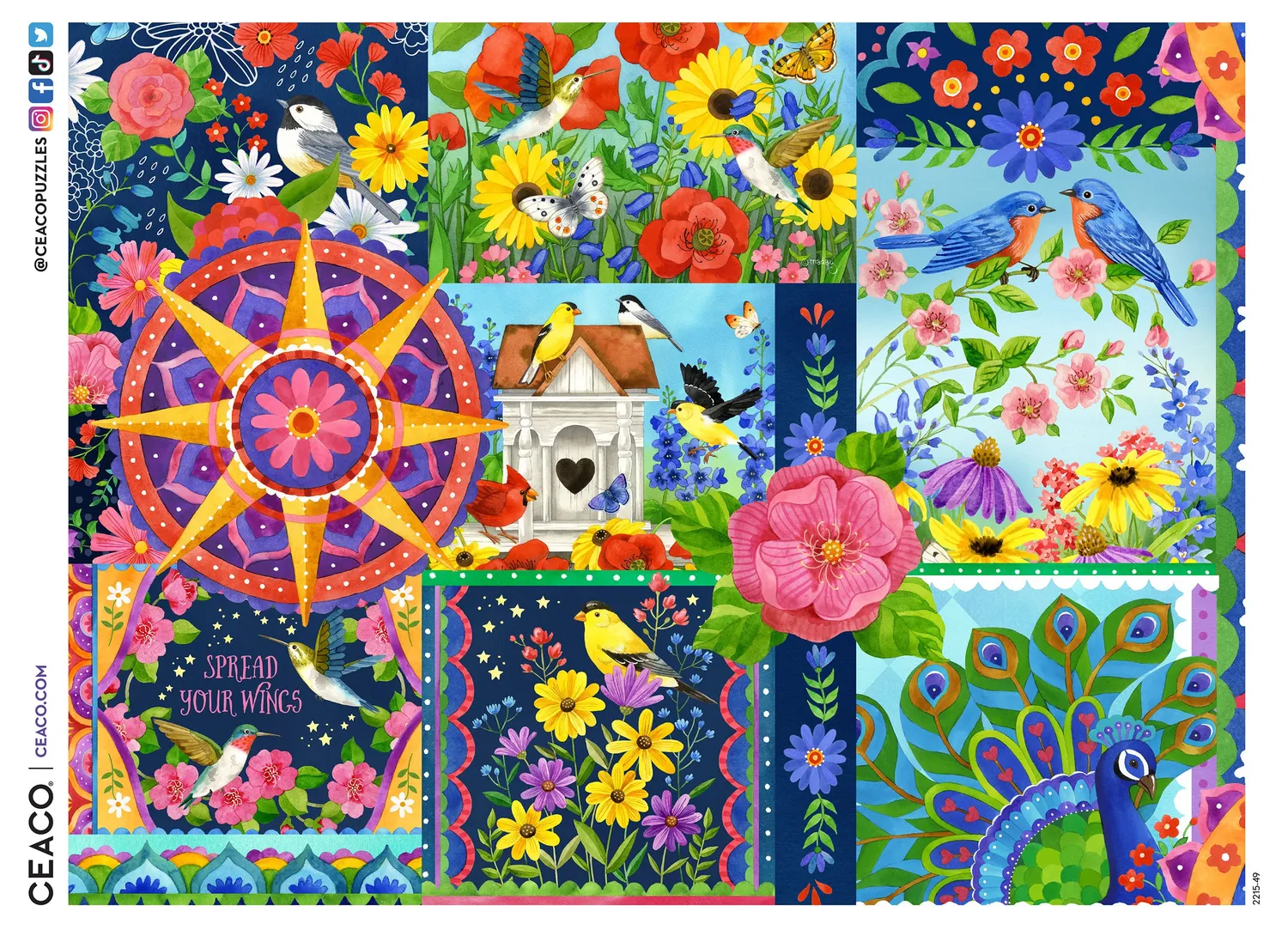 Ceaco Sundial Patchwork puzzle 300 piese mari