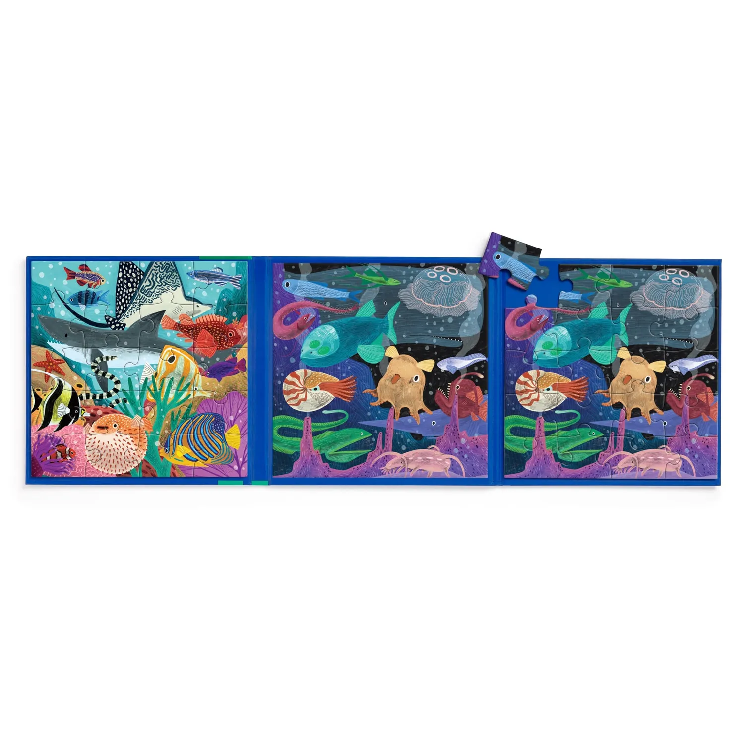 Mudpuppy Depths of the Seas puzzle magnetic 2x20 piese