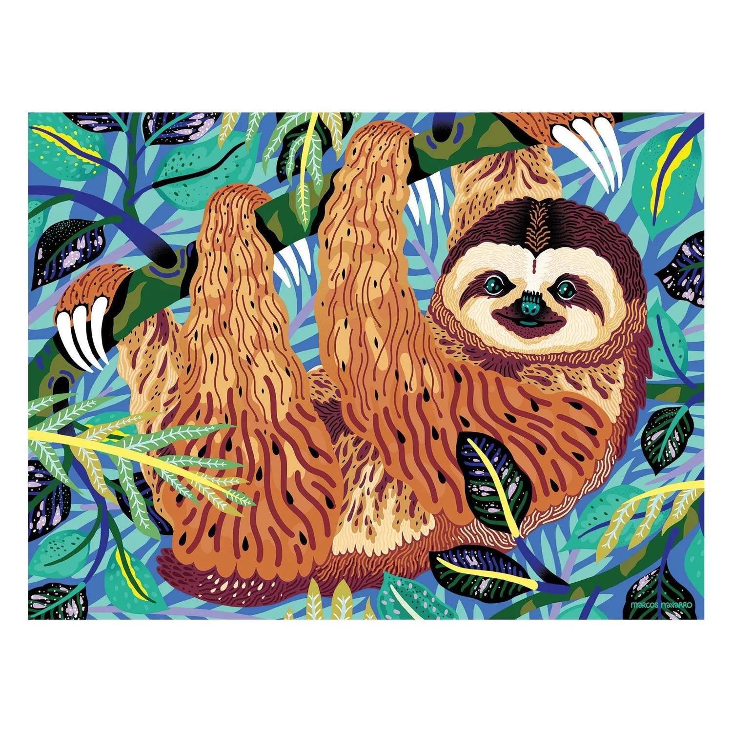 Mudpuppy Pygmy Sloth puzzle 300 piese 61x46 cm
