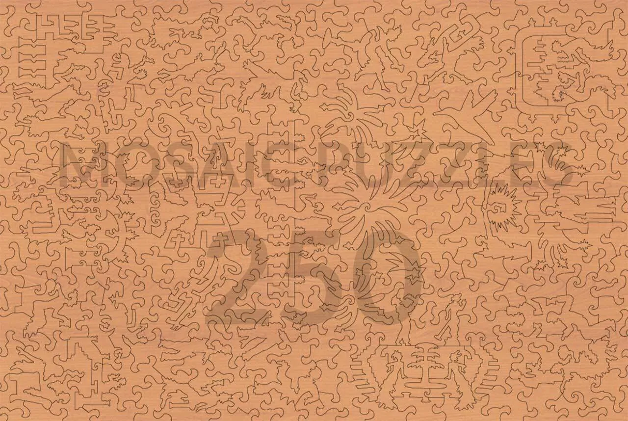 Mosaic Puzzles The Great Gatsby puzzle lemn 1000 piese colorat