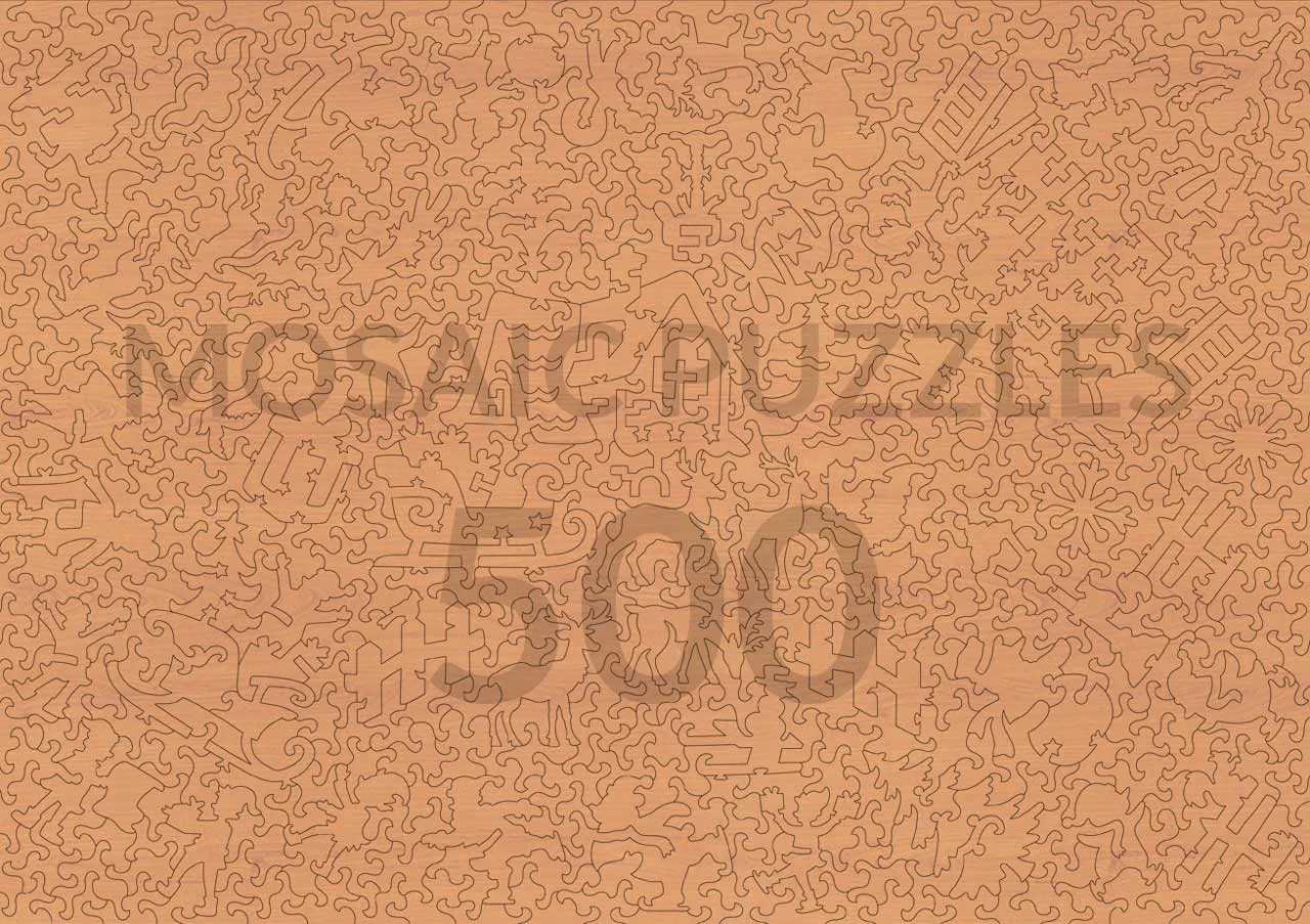 Mosaic Puzzles Cozy Village puzzle lemn 250 piese iarnă