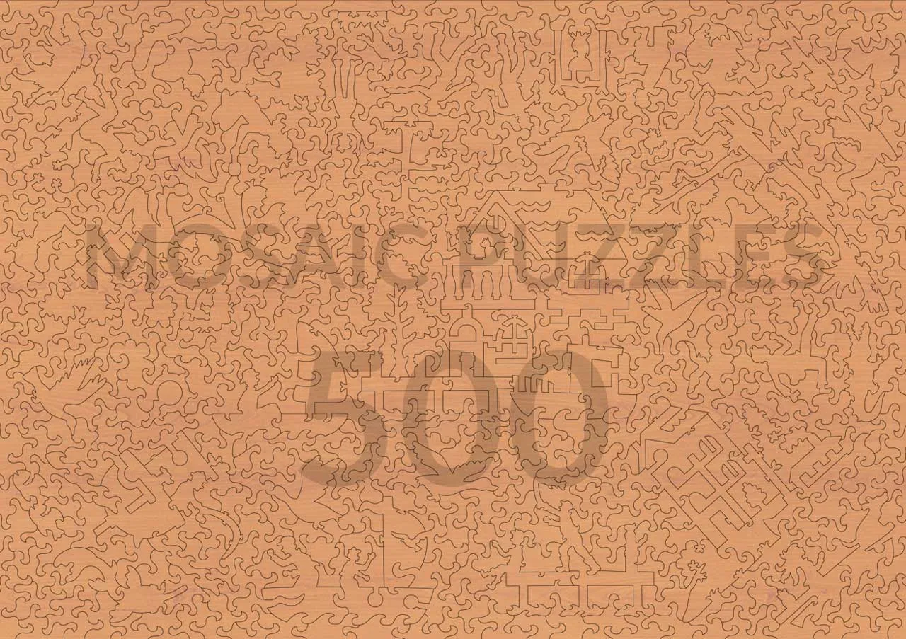 Mosaic Puzzles Timber Steinfeld puzzle lemn 500 piese peisaj