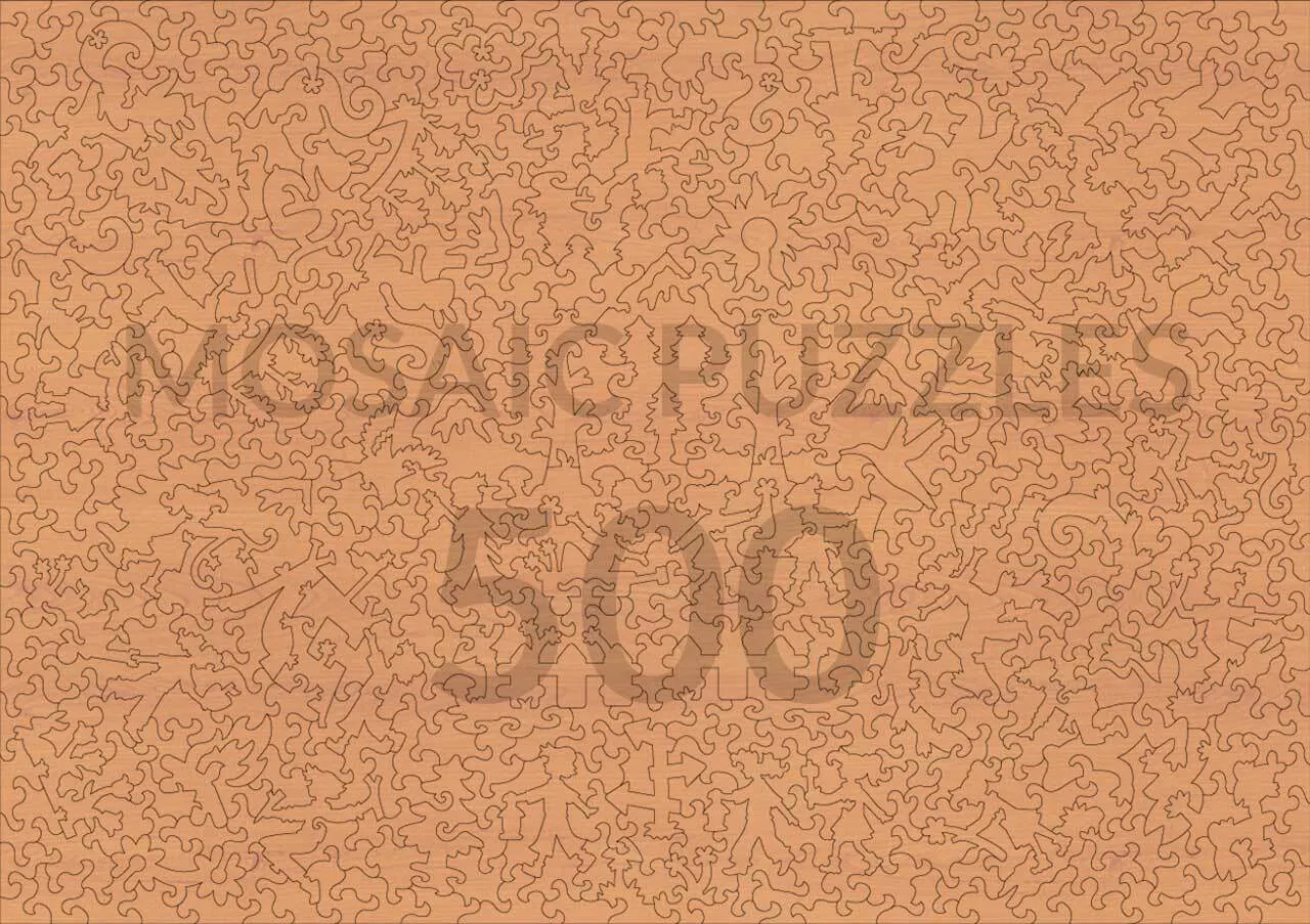 Mosaic Puzzles Snap the Whip puzzle lemn 500 piese clasica