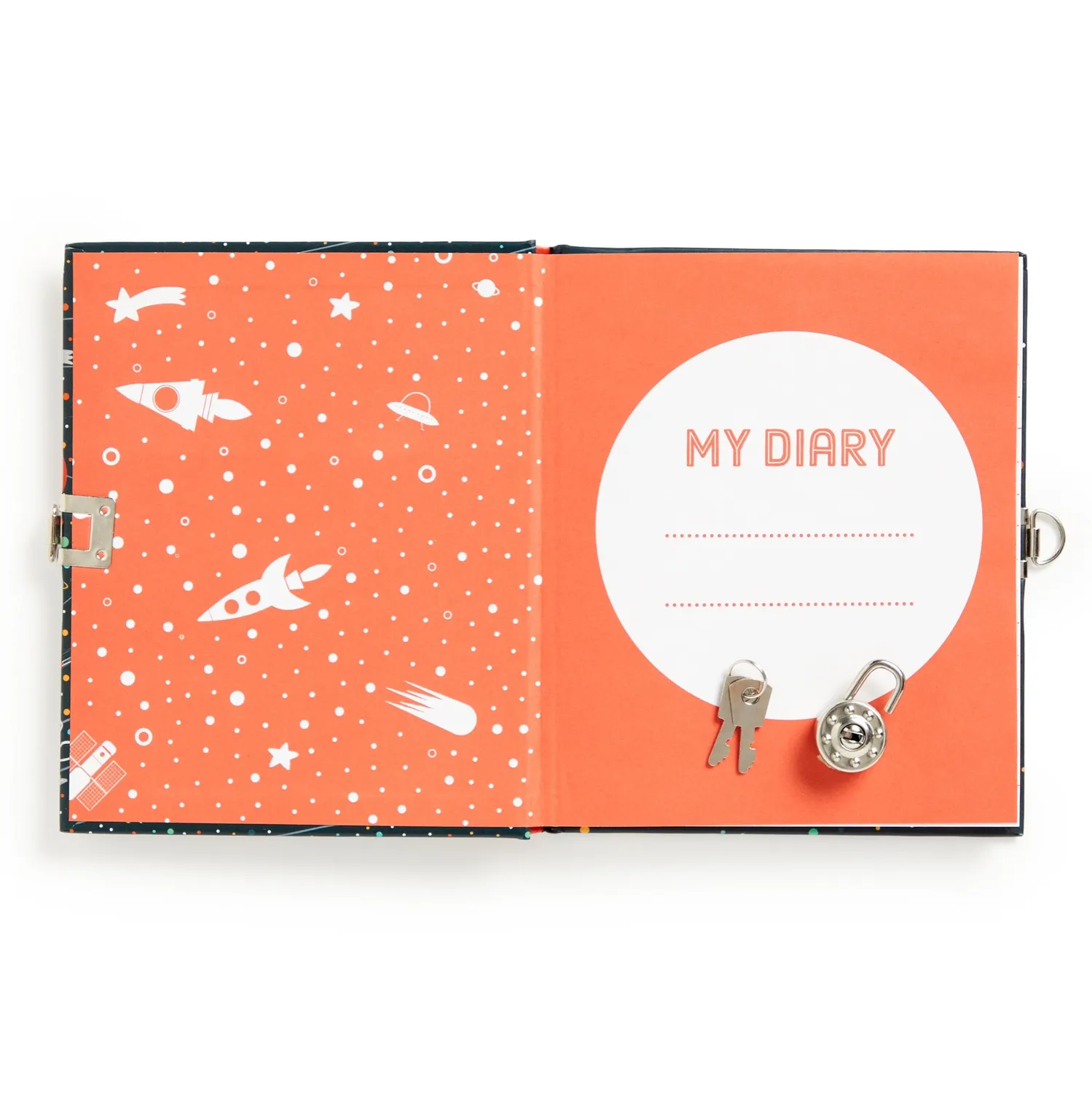 Mudpuppy Solar System Jurnal cu lacăt 192 pagini 16.5x14cm