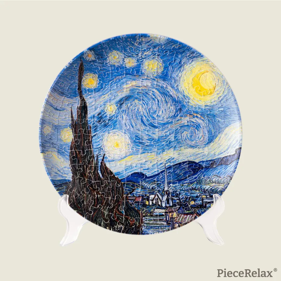 PieceRelax Starry Night PL1002 farfurie puzzle Van Gogh