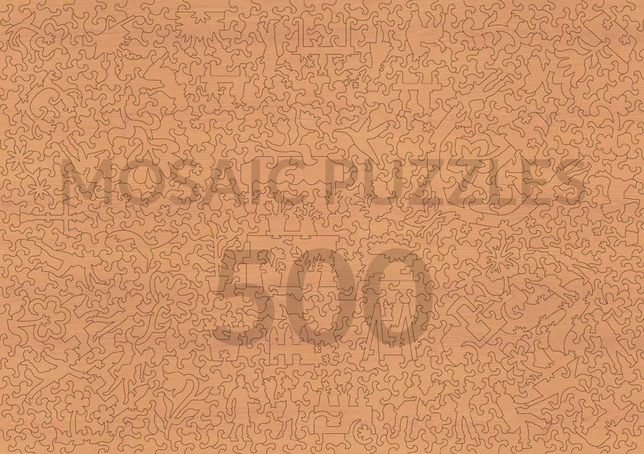 Mosaic Puzzles Bouquet Table puzzle lemn 1000 piese flori