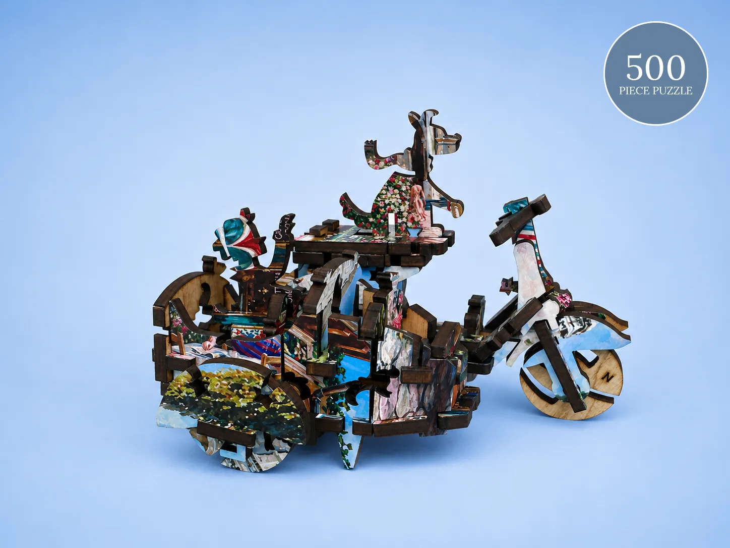 Mosaic Puzzles Ride to the Colosseum puzzle lemn 3D 500 piese