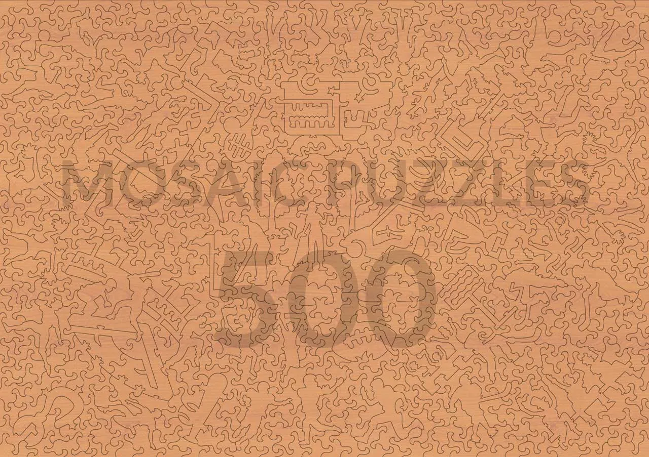 Mosaic Puzzles Baseball Fun puzzle lemn 500 piese sport