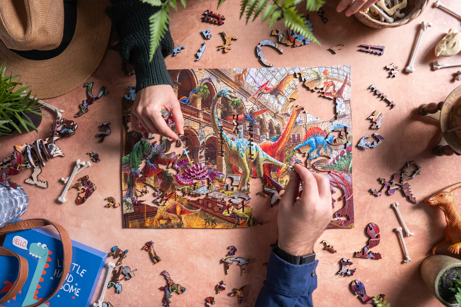 Mosaic Puzzles Heritage 3D Dinos on the Loose puzzle 500 dino