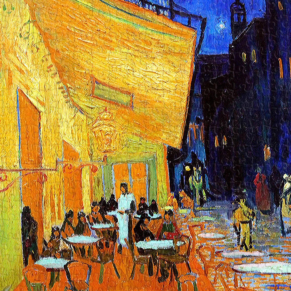 PieceRelax PieceClicks Cafe Terrace at Night U1108 puzzle 1008 piese nocturn